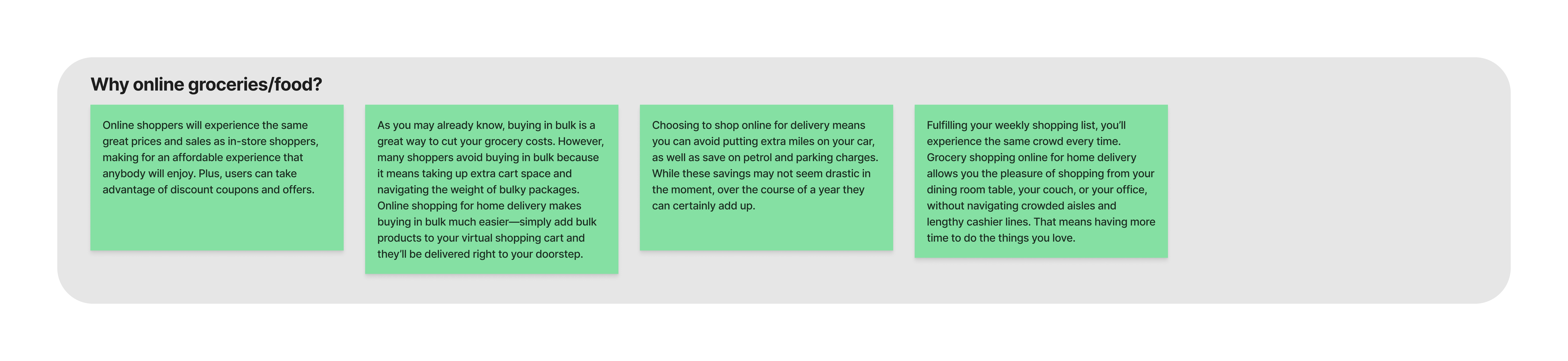 Grab Eat additional desk research